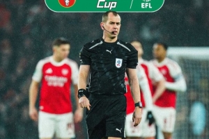 官方:班克斯将执法联赛杯决赛阿森纳vs曼城 配图