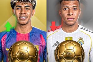 27岁也没戏？最新金球概率：姆巴佩降至18%，亚马尔22%领跑 配图