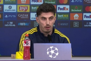 哈弗茨:知道伤病是足球的一部分 从未看到约克雷斯对批评有反应 配图