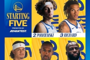 主场迎战公牛！勇士首发：波杰、理查德、桑托斯、霍福德、追梦 配图