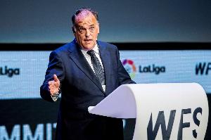 特巴斯：我对获得欧冠第五个名额不感兴趣 将继续推行西甲海外赛 配图