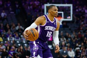 还期待连场三双呢!威少三节砍16分7板9助&仅1失误 末节未上场 配图