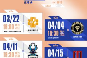 3月22日,三镇B队将在联赛首轮中客场挑战深圳二零二八 配图