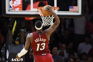 单场83分~阿德巴约上下半场均砍下40+ NBA历史第二人&比肩张伯伦 配图