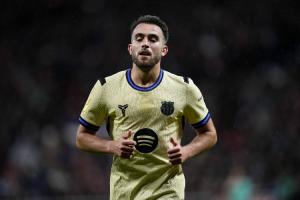 每体：埃里克·加西亚腿筋不适缺战纽卡，将接受医学检查消除疑虑 配图