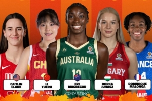 又美又能打！女篮世预赛首日最佳阵容：李月汝、克拉克、马隆加等 配图