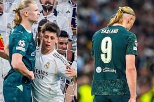 马卡：哈兰德再次在伯纳乌隐身 角球时皇马甚至用1米75居莱尔防他 配图