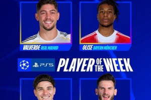 欧冠本周最佳球员候选：巴尔韦德、奥利塞、阿尔瓦雷斯、K77 配图