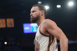 Shams：库里形容自己的右膝问题为难以预测 此前已多次出现反复 配图