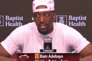 阿德巴约：我是科蜜我当然要努力破纪录 换作科比他也不会停下来 配图