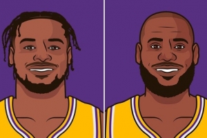 美媒调侃：布朗尼本赛季三分命中率41.4% 高于勒布朗的31% 配图