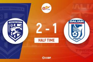 半场-武汉三镇2-1大连英博 绍尔、卡迪斯破门斯坦丘点射破旧主 配图