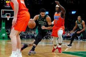 跟腱刚恢复避战恶魔!美媒:塔图姆因多特管理将缺战雷霆 配图