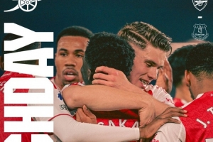 剑指三分！阿森纳发布对阵埃弗顿海报，萨卡、约克雷斯等球员出镜 配图