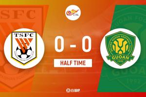 半场-泰山暂0-0国安 双方合计仅1射正 克雷桑+李源一+拉莫斯染黄 配图