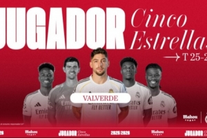 5场1球3助攻，官方：巴尔韦德当选皇马2月队内最佳球员 配图