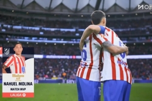 世界波制胜!莫利纳当选马竞1-0赫塔费一役全场最佳 配图