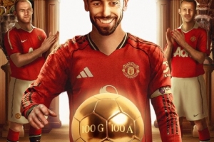 B费是曼联队史第三位百球百助攻球员,在他之前是鲁尼和吉格斯 配图