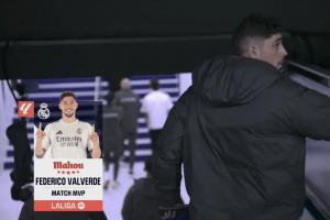 延续状态！西甲官方：巴尔韦德当选皇马4-1埃尔切全场最佳球员 配图