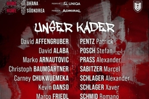 奥地利名单：阿拉巴、莱默尔在列，丘库埃梅卡、万纳尔入选 配图