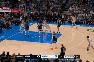 最强的矛打破最硬的盾！SGA迎着戈贝尔上进 雷霆开局打出9-0！ 配图