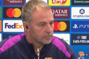 弗里克：我们完全有能力赢得本赛季欧冠 奥尔莫踢伪9号是可行方案 配图