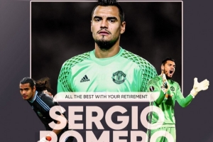 罗梅罗宣布退役！PFA： 结束20年辉煌生涯，祝福他一切顺利 配图