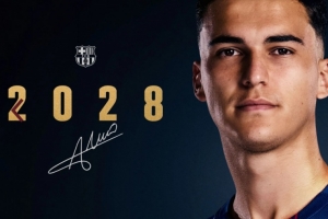 官方：巴萨续约B队队长科尔特斯至2028年，并有续约1年选择权 配图