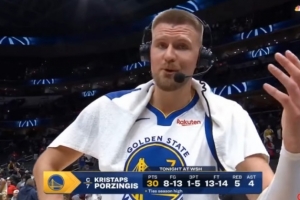 砍勇士生涯新高30分!波津:我本该拿更多分的 有好几个2+1没进 配图