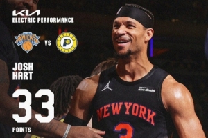 13中12！哈特单场以90%以上命中率砍下30+ 尼克斯队史第四人 配图