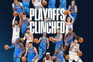 ⚡️雷霆提前13场锁定季后赛 联盟第一支！！ 配图