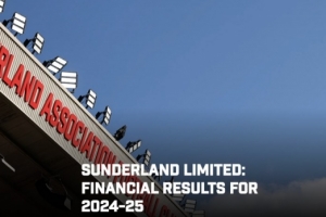 桑德兰公布24-25财年财报:营业额4030万镑,比上年增加210万镑 配图