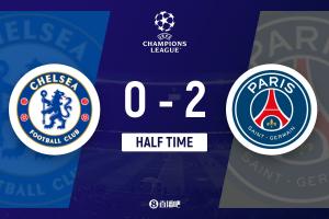 半场-巴黎暂2-0总比分7-2切尔西 K77闪击破门巴尔科拉建功 配图