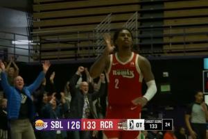 不愧是NBA级别的新秀！凯莱布·乐福加时赛包揽7分终结南湾湖人 配图