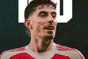 哈弗茨迎阿森纳生涯100次出场里程碑，贡献32球14助攻 配图