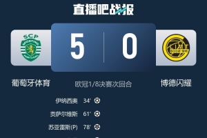 葡体后卫赛后:首回合0-3不敌但从未放弃 很高兴约克雷斯再回葡体 配图