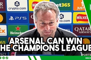 药厂主帅:阿森纳能赢得欧冠,比赛中我并没有感觉落后太多 配图