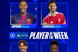 欧冠本周最佳球员候选：拉菲尼亚、索博、维尼修斯、特林康 配图