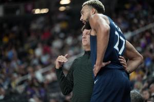 芬奇:我告诉队员接着给戈贝尔传球就行了 就算有失误我也能接受 配图