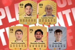 西甲3月最佳球员候选:巴尔韦德、亚马尔、贡萨洛·格德斯在列 配图