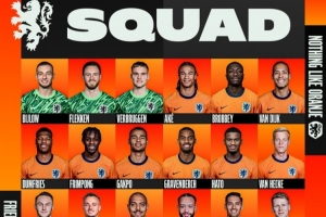 将战挪威厄瓜多尔!荷兰名单:范戴克领衔,库普梅纳斯、廷伯入选 配图