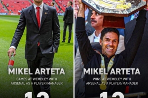 即将迎来联赛杯决赛！塔帅球员和教练时代在温布利12战全部取胜 配图