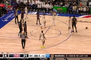 封印解除！追梦下场后勇士轰出12-1攻击波 强势反超 配图