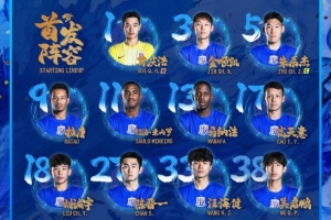 2026怡宝中超联赛第3轮 北京国安vs上海申花 首发名单 ​​​ 配图