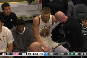 勇士官方：波尔津吉斯下背部酸痛 今日比赛回归成疑 配图