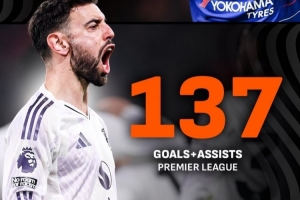 B费英超参与137球超越阿扎尔,比后者少踢了22场比赛 配图