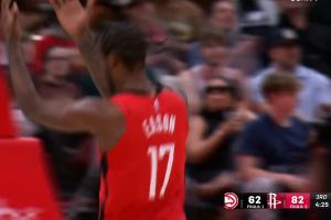 感天谢地！伊森三分领先20分 三月第二个三分！ 配图