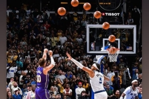 完美弧线!范德比尔特社媒转发肯纳德绝杀投篮轨迹图 配图