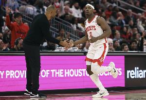 已缺阵一个月!火箭主场迎战热火 泰特迎来复出 配图