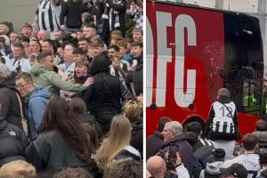 死敌!纽卡vs桑德兰赛前场外球迷大规模冲突,有人接受心肺复苏 配图